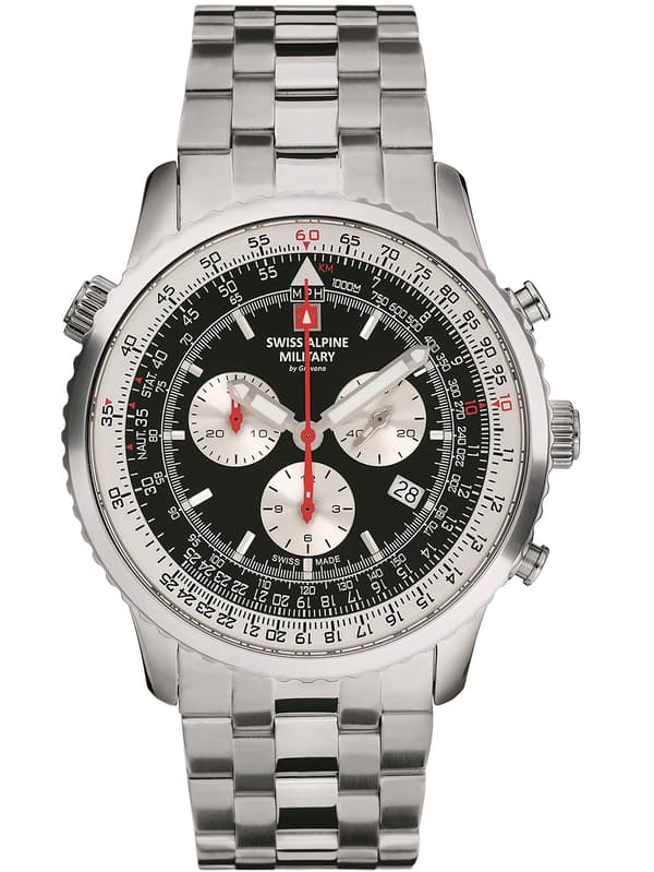 Mens Watch Swiss Alpine Military 7078.9137, Quartz, 46mm, 10ATM