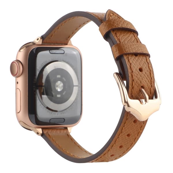Apple Watch 7/8/9 41mm etc Klockarmband i PU läder - Brun
