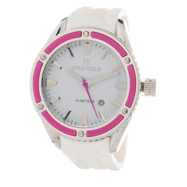 Damklocka Folli Follie WF0T027ZDP_WHITE (Ø 45 mm)