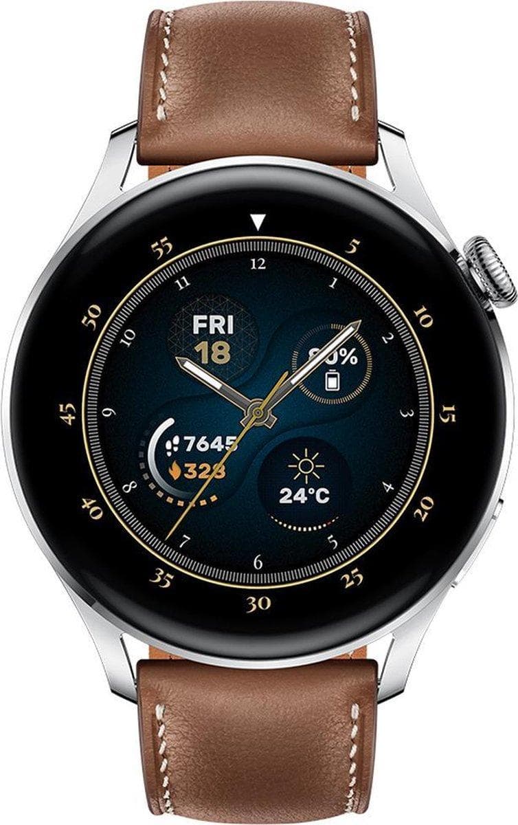 HUAWEI Watch 3 rostfritt stål / brun