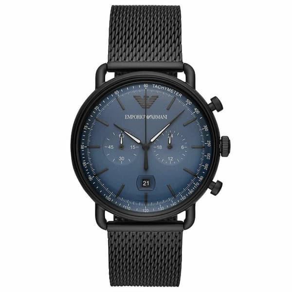 Emporio Armani AR11201 Chronograph Date Mesh Bracelet Strap Men's Watch