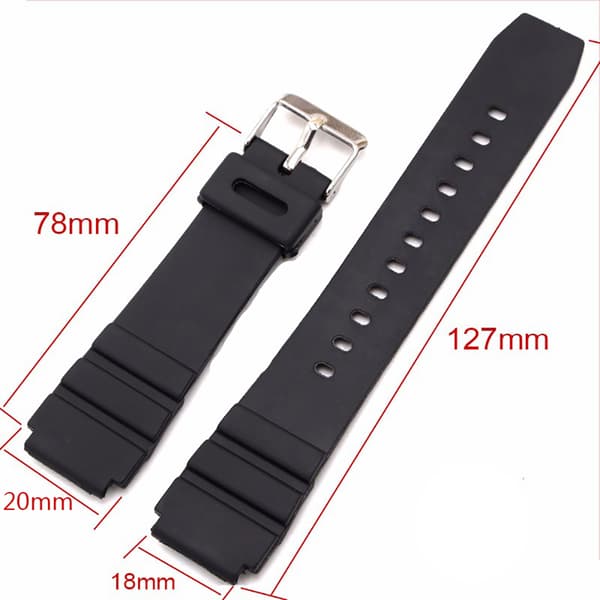 Stilrent Slittåligt Gummi Klockarmband
