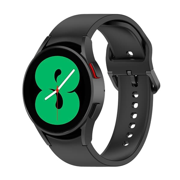 Silikoniranneke Samsung Galaxy Watch 4 Musta