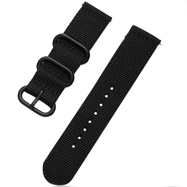 Klockarmband i nylon 20 mm - Flera färgval