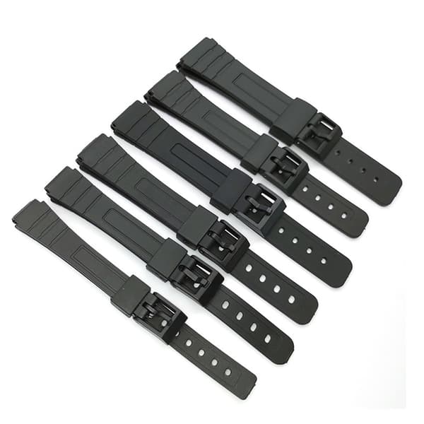 Slittåligt Silikongummi Klockarmband 12-22mm