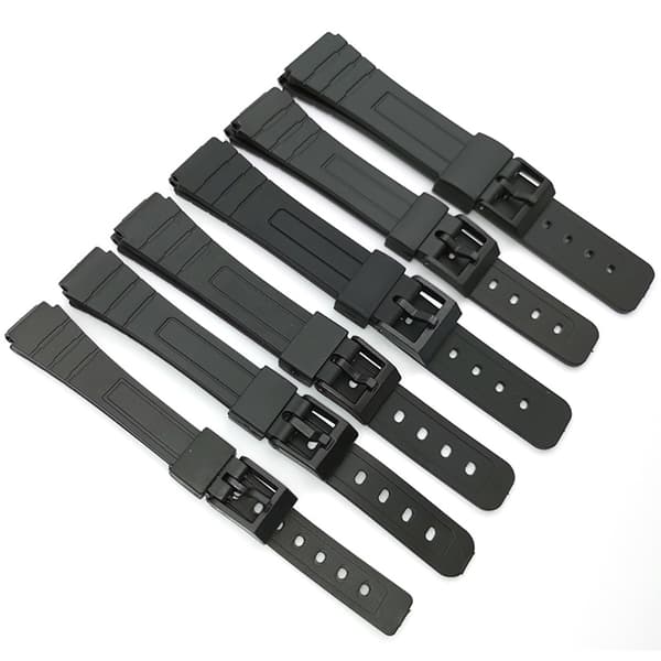 Slittåligt Silikongummi Klockarmband 12-22mm
