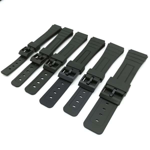 Slittåligt Silikongummi Klockarmband 12-22mm