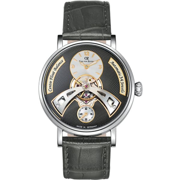 Mens Watch Carl Von Zeyten CVZ0042GY, Automatic, 44mm, 3ATM