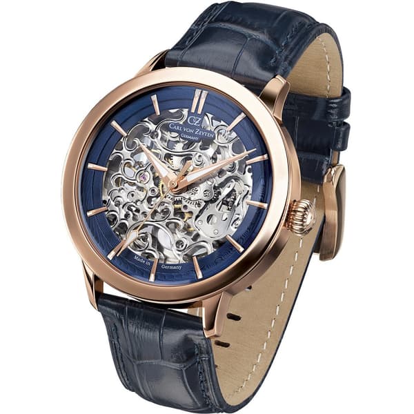 Mens Watch Carl Von Zeyten CVZ0013RBL, Automatic, 45mm, 3ATM