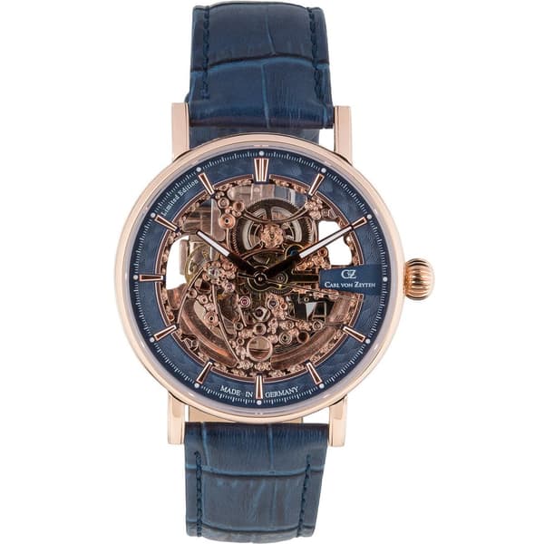 Mens Watch Carl Von Zeyten CVZ0078RBLS, Automatic, 44mm, 5ATM