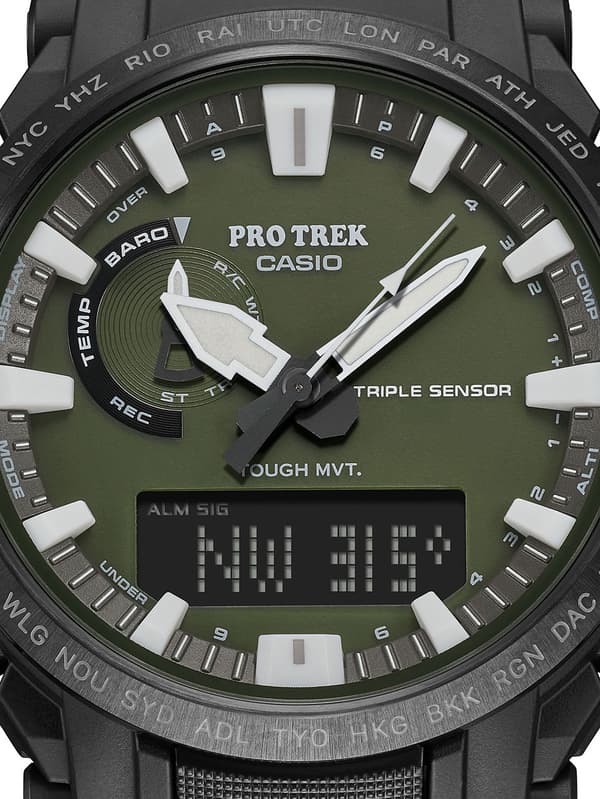 Mens Watch Casio PRW-61Y-3ER, Quartz, 47mm, 10ATM