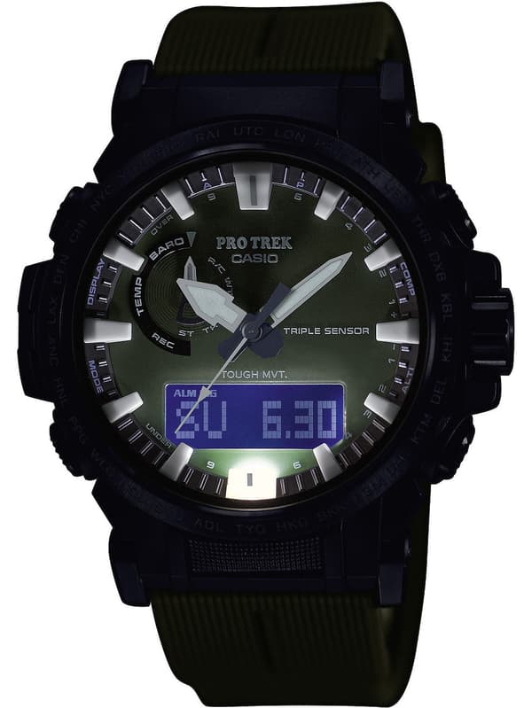 Mens Watch Casio PRW-61Y-3ER, Quartz, 47mm, 10ATM
