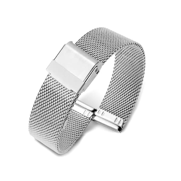 Klockarmband mesh - Svart eller Silver 14 mm