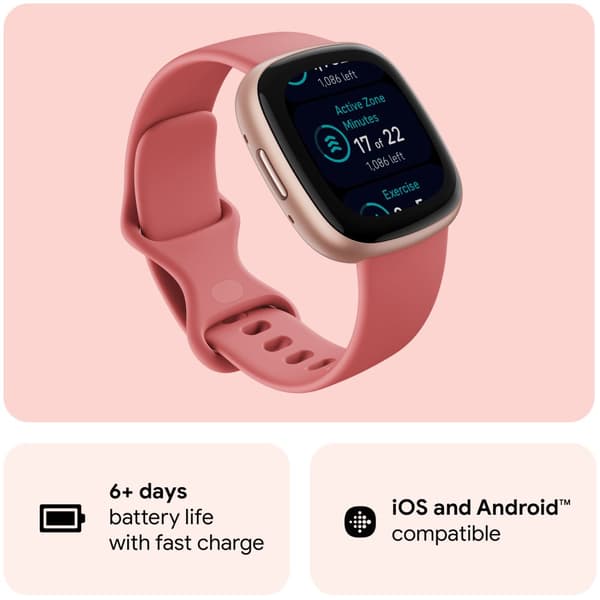 Versa 4, Pink Sand/Kobber Rose