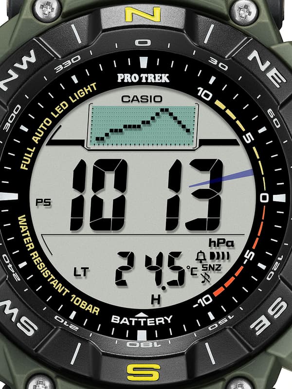 Mens Watch Casio PRG-340-3ER, Quartz, 53mm, 10ATM