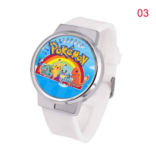 Barneklokke pokemon digital armbåndsur touch klokke