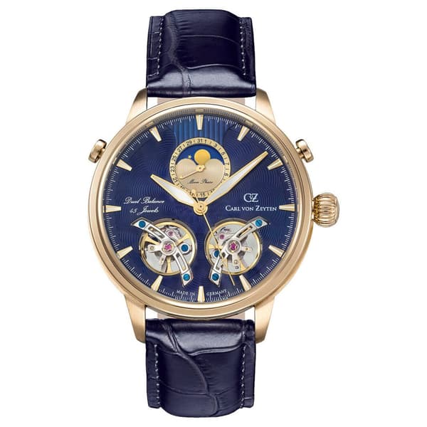 Mens Watch Carl Von Zeyten CVZ0060GBLS, Automatic, 45mm, 5ATM