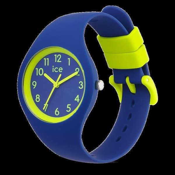 Barnklocka - Ice-Watch - ICE ola kids Rocket - Blå silikon - Fluorescerande gula detaljer - Kvarts