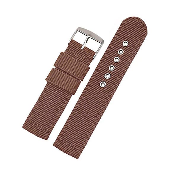 Klockarmband Nylon Classic 20 mm Brun