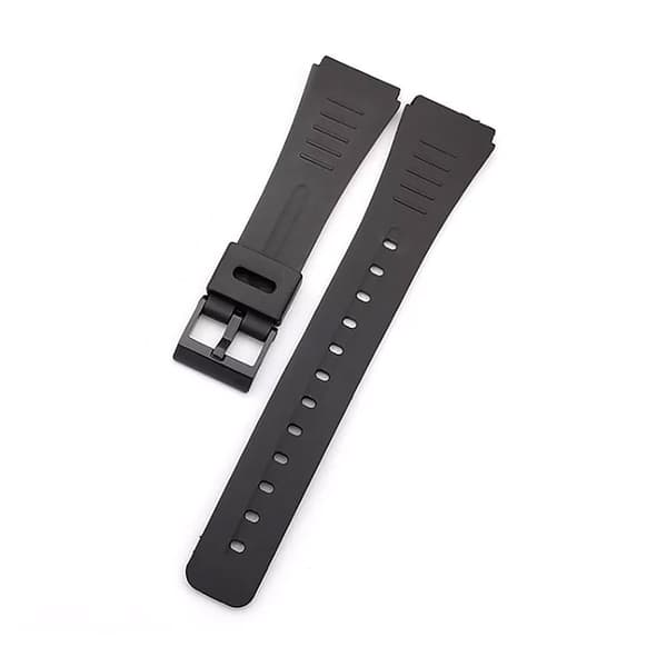 Klockarmband Silikon Stilrent Svart - Välj storlek 22 mm
