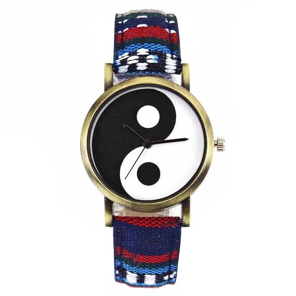 Barneklokke analog yin yang armbåndsur barne klokke
