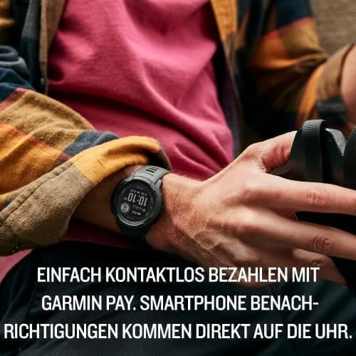 Garmin Instinct 2 - vattentät GPS-smartklocka med en batteritid på upp till 28 dagar, över 40 sportappar, smarta aviseringar, fitnessfunktioner som tr