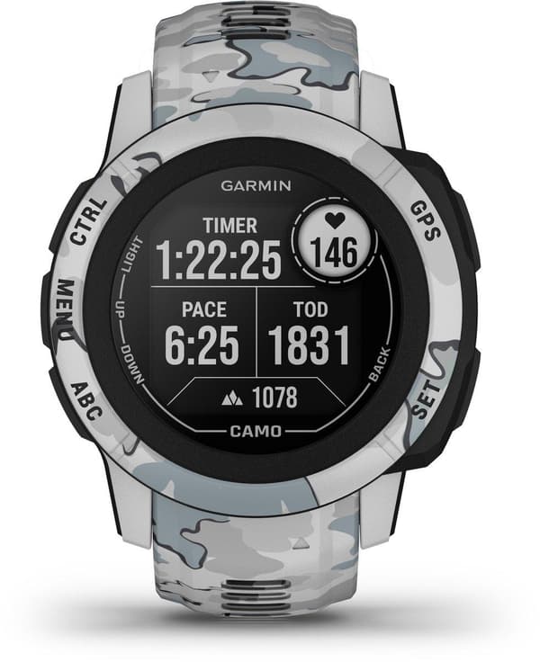 Garmin Instinct 2S Smartwatch - Robust sportsur med GPS - 30+ sportsapps - Camo Edition Mist