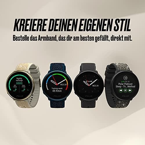 Polar Ignite - Ignite 2-modeller - GPS fitness smartwatch - Puls på handleden, Personlig träningsvägledning, Återhämtning och sömnspårning - Väder, Sm