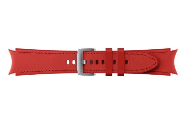 Samsung Hybrid Läderband - Galaxy Watch4 - 20mm M/L - Röd