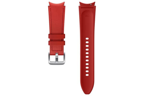 Samsung Hybrid Läderband - Galaxy Watch4 - 20mm M/L - Röd