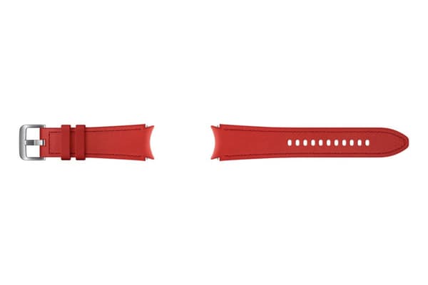 Samsung Hybrid Läderband - Galaxy Watch4 - 20mm M/L - Röd