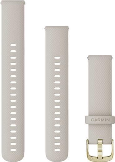 Garmin - urrem til smartwatch - 110-195 mm - dele i lys guld, let sand - til Legacy Hero Series Captain Marvel, Legacy Saga Series Rey, Venu 2S, vívom