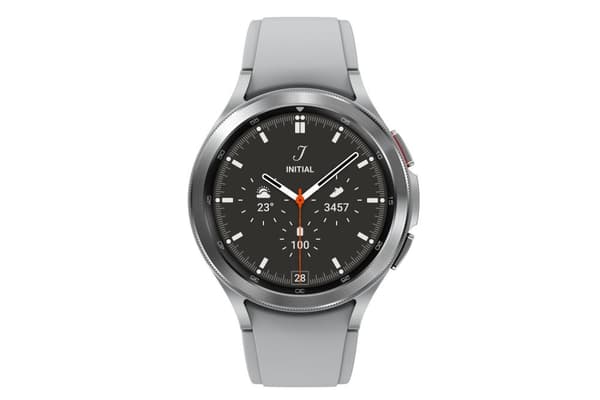 Samsung Galaxy Watch4 Classic - 46 mm - Miesten älykello - LTE/4G - hopea