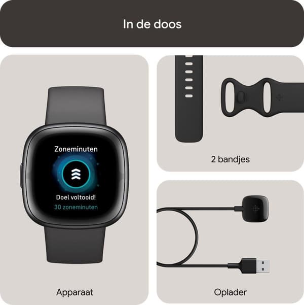 Fitbit Sense 2 - Smartwatch - Sort