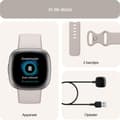 Miniatyrbild 5 av 11: Fitbit Sense 2 - Smartwatch - Vit