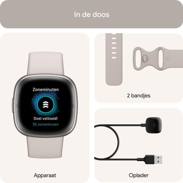 Fitbit Sense 2 - Smartwatch - Vit