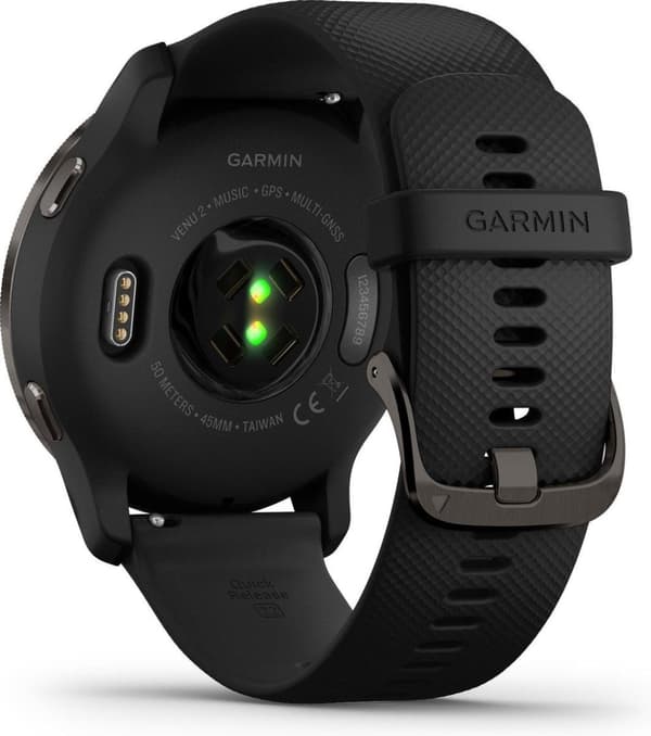 Garmin Venu 2 Health Smartwatch - Amoled touchscreen - Skridttæller - 10 dages batteri - Sort