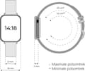 Miniatyrbillede 3 af 6: Denver Smartwatch - Let at returnere knap - Skridttæller - Ring/SMS - TUYA app - Søvnaktivitet - Puls, Blodtryksmåler, Sportstilstand - IP68 - SW164 -