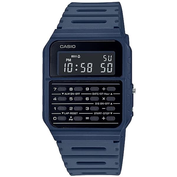 Unisex kellot Casio CALCULATOR Sininen Musta (Ø 35 mm)