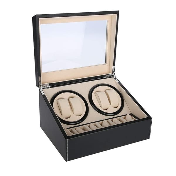 Watch winder/klocksnurra för flera klockor, Svart