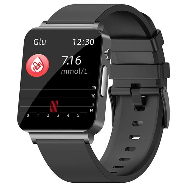 INF Smartklokke med EKG, puls, søvnmonitor Sort