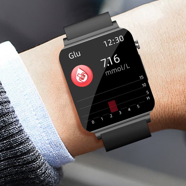 INF Smartklokke med EKG, puls, søvnmonitor Sort