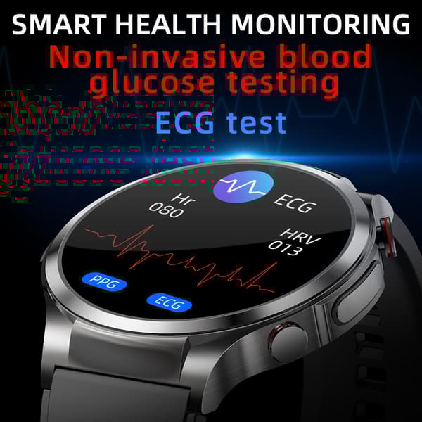 INF Smartwatch med EKG, puls, blodilt, søvnmonitor Mørkegrå