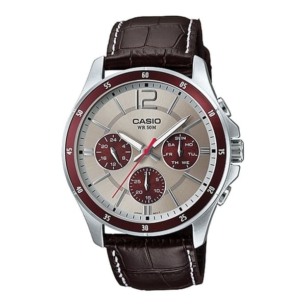 Miesten rannekellot Casio ENTICER GENT Harmaa (Ø 35 mm) (Ø 43,5 mm)