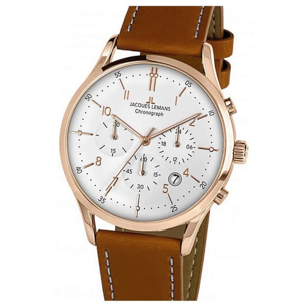 Mens Watch Jacques Lemans 1-2068R, Quartz, 41mm, 5ATM