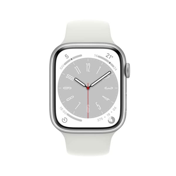 Smartwatch Apple Watch Series 8 45 mm Sølvfarvet Hvid