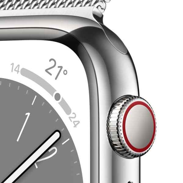 Smartwatch Apple Watch Series 8 Sølvfarvet 32 GB 41 mm
