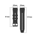 Pikkukuva 3 / 3: Silikoniranneke 22mm Huawei Watch GT3 Prolle 46mm - musta