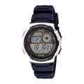 Miniatyrbild 6 av 7: Herrklocka Casio WORLD TIME ILLUMINATOR - 5 ALARMS, 10 YEAR BATTERY Svart Grå (Ø 40 mm) (Ø 43 mm)