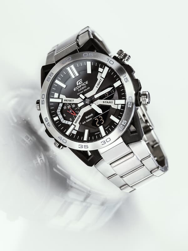 Mens Watch Casio ECB-2000D-1AEF, Quartz, 48mm, 10ATM